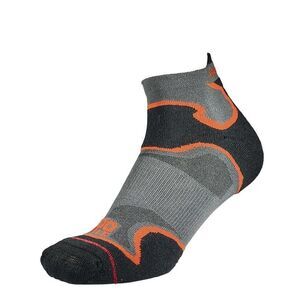 1000 Mile Mens Fusion Ankle Socks / Black/Orange